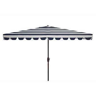 Safavieh Vienna Rectangular Scallop Crank Umbrella