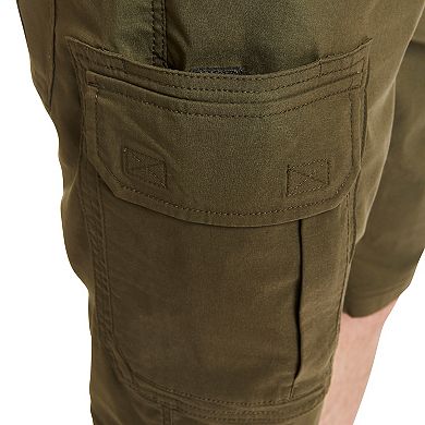 Men's Smith's Workwear Regular-Fit Stretch Performance Belted Cargo Shorts