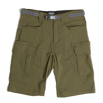 Men's Smith's Workwear Regular-Fit Stretch Performance Belted Cargo Shorts