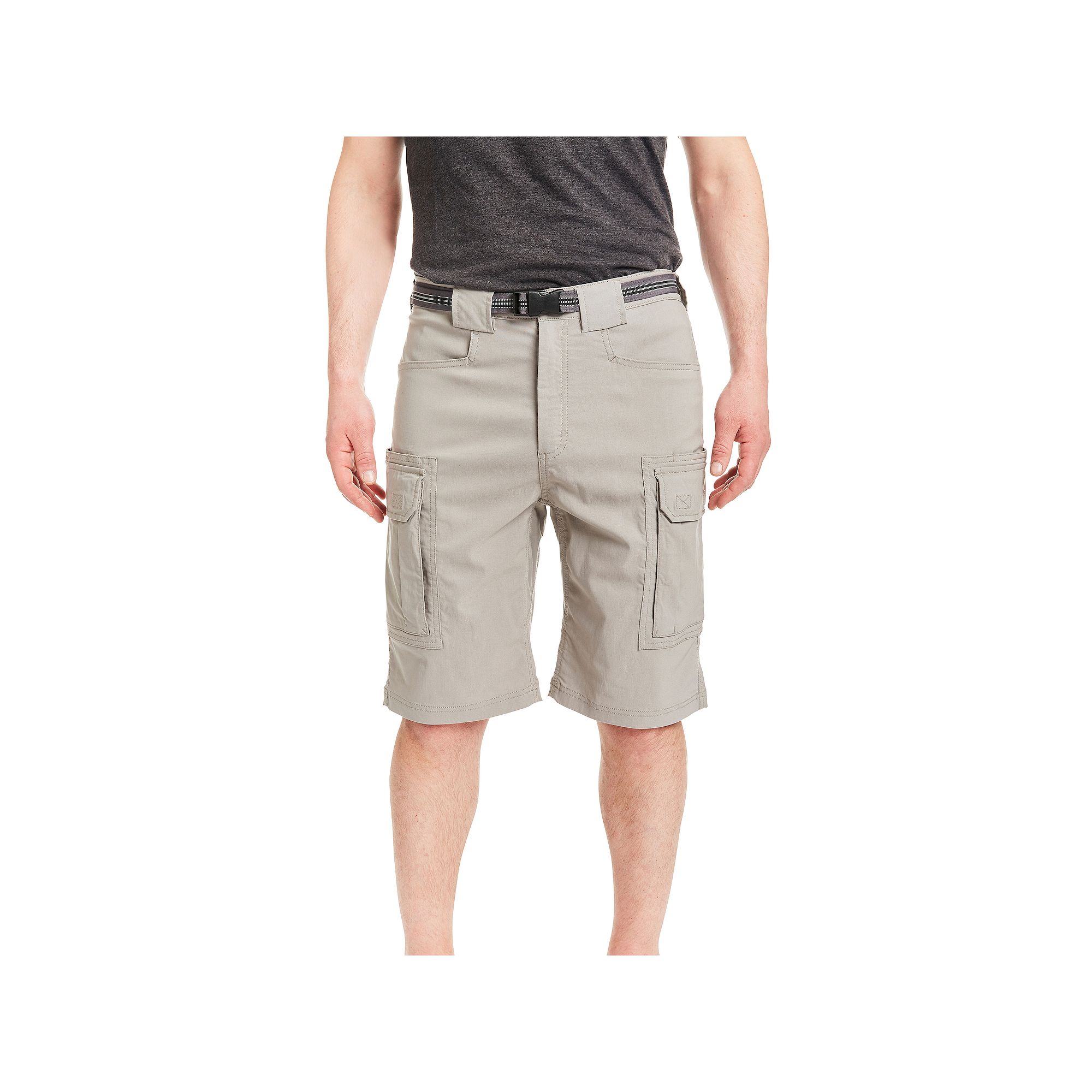 Mens Smiths Workwear Regular-Fit Stretch Performance Belted Cargo Shorts,