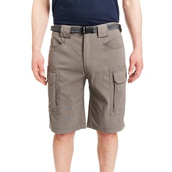 Men's Smith's Workwear Regular-Fit Stretch Performance Belted Cargo Shorts
