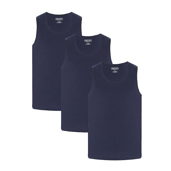 Men's Smith's Workwear 3-pack Regular-Fit Quick-Dry Tanks