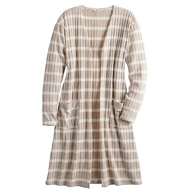 Women's Nine West Marled Rib Knit Duster Cardigan