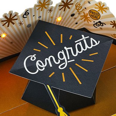 Hallmark Paper Wonder Graduation "Celebration" Musical Pop-Up Greeting Card & Gift Card Holder