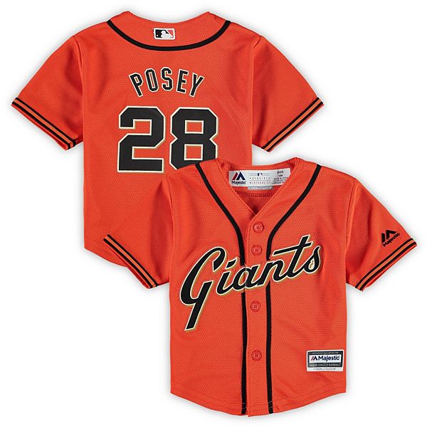 Infant Majestic Buster Posey Orange San Francisco Giants Alternate