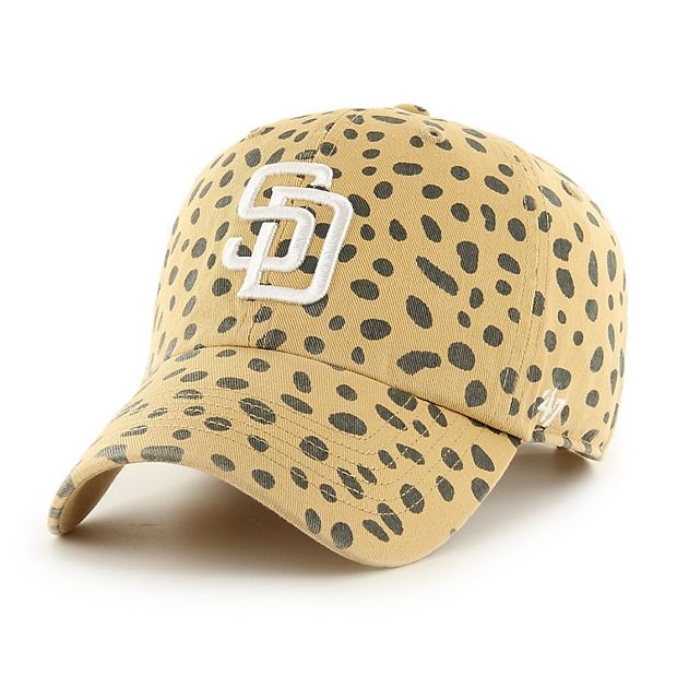 San Diego Padres '47 Women's Bagheera Cheetah Clean up Adjustable Hat - Tan