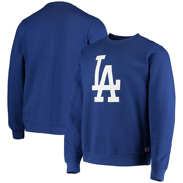 Los Angeles Dodgers Stitches Pullover Crew Sweatshirt - Royal