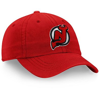 Women's Fanatics Branded Red New Jersey Devils Core Primary Logo Adjustable Hat