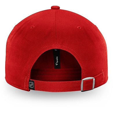 Women's Fanatics Branded Red New Jersey Devils Core Primary Logo Adjustable Hat