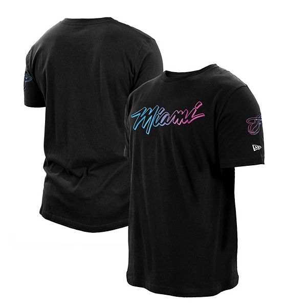 Men's New Era Black Miami Heat 2020/21 City Edition T-Shirt
