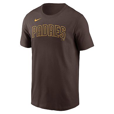 Men's Nike Yu Darvish Brown San Diego Padres Name & Number T-Shirt
