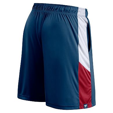 Men's Fanatics Branded Navy Houston Texans Prep Colorblock Shorts