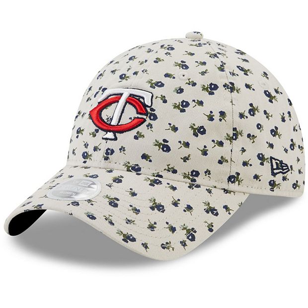 Women's Atlanta Braves New Era Navy Floral 9TWENTY Adjustable Hat