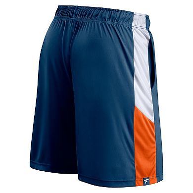 Men's Fanatics Navy Chicago Bears Prep Colorblock Shorts