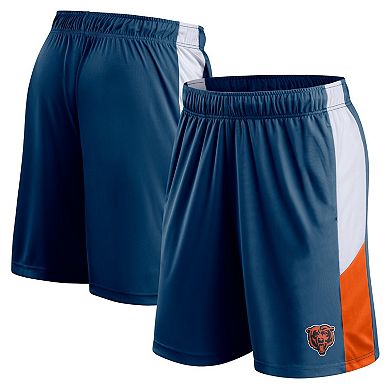 Men's Fanatics Branded Navy Chicago Bears Prep Colorblock Shorts