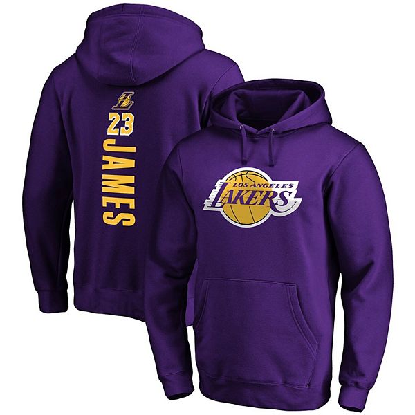 Men's Fanatics Branded LeBron James Purple Los Angeles Lakers Playmaker  Name & Number Long Sleeve T-Shirt
