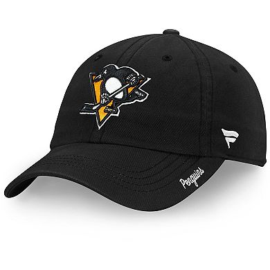 Women's Fanatics Branded Black Pittsburgh Penguins Core Primary Logo Adjustable Hat
