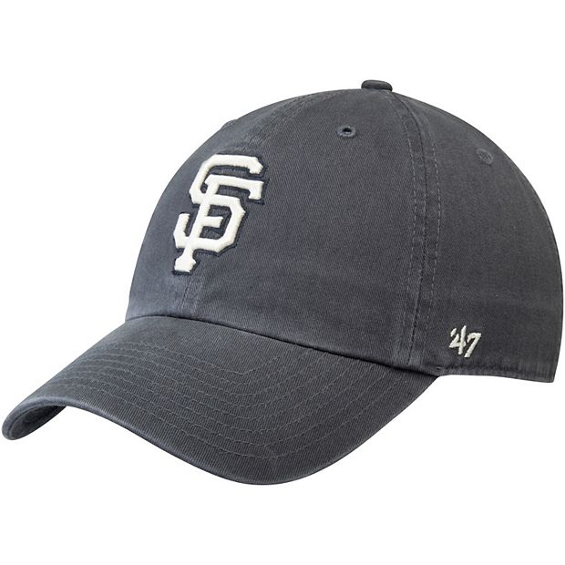 Men's '47 Gray San Francisco Giants Vintage Clean Up Adjustable Hat