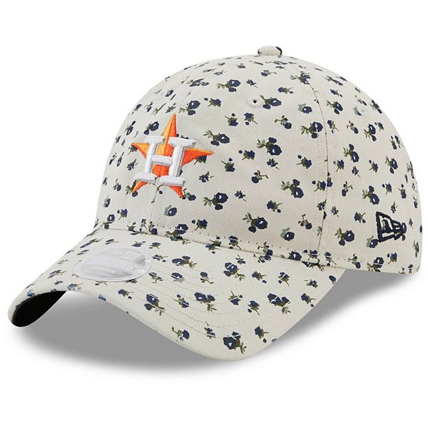 Houston Astros MLB Floral Printed Straw Hat