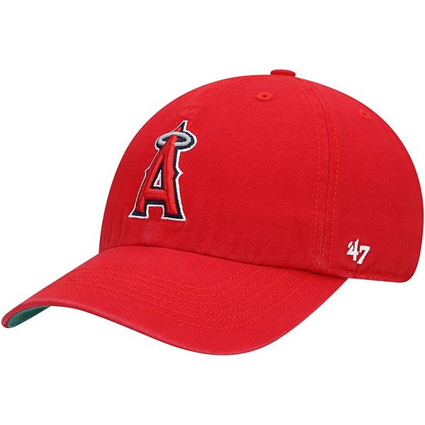 Men's '47 Red Los Angeles Angels Team Franchise Fitted Hat