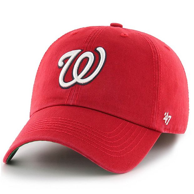 Men's '47 Red Washington Nationals Team Franchise Fitted Hat 