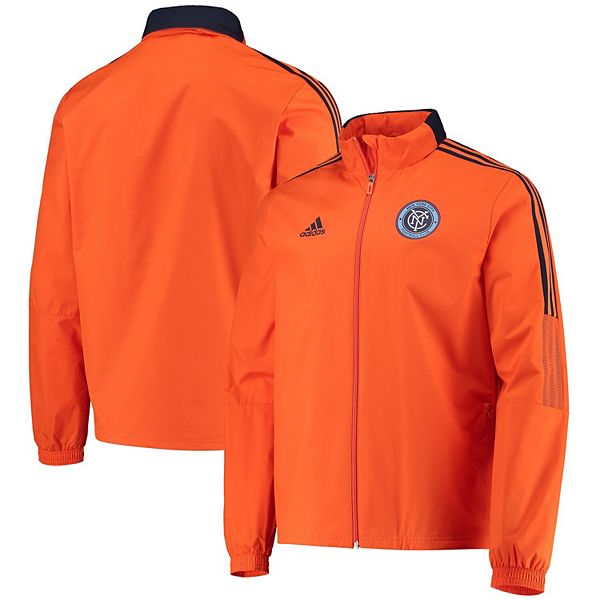 Adidas orange sale coat