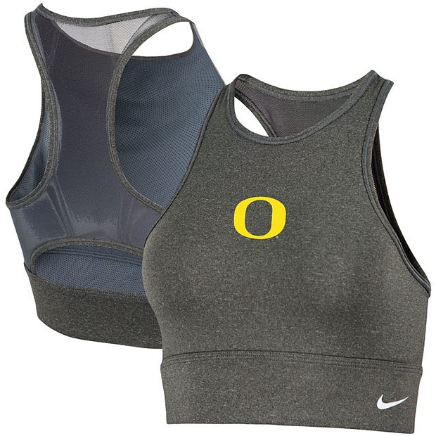 Women's Nike Heathered Gray Oregon Ducks Everything Performance Sports Bra