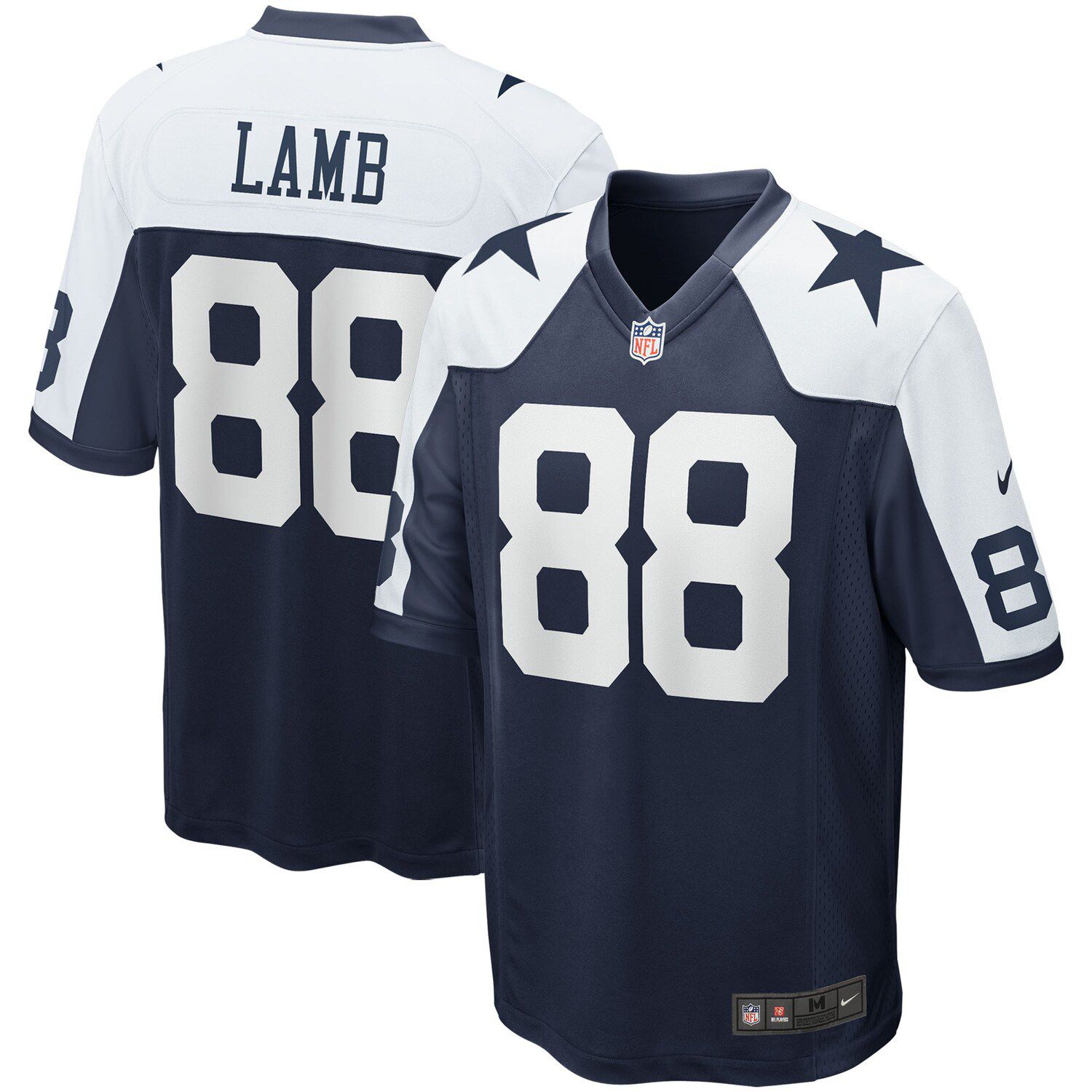 Nike Dallas Cowboys No88 CeeDee Lamb Navy Blue Team Color Youth Stitched NFL 100th Season Vapor Untouchable Limited Jersey