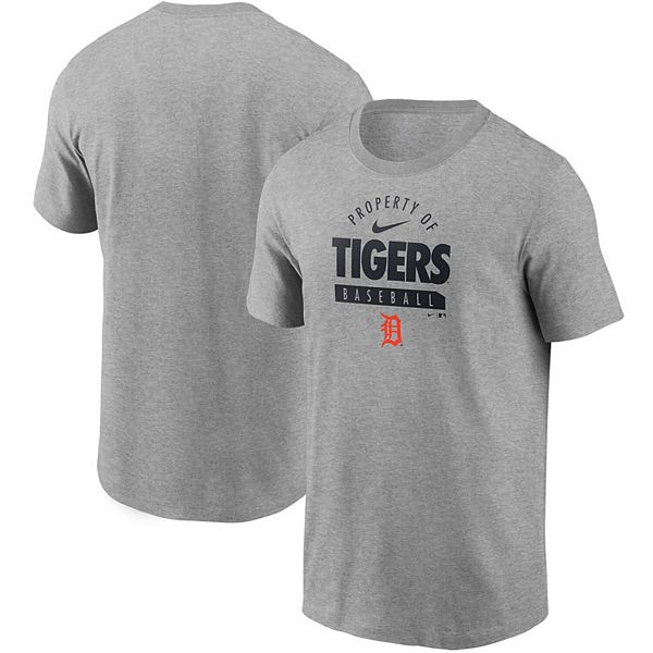 Men's Nike Gray Detroit Tigers Primetime Property Of Practice T-Shirt