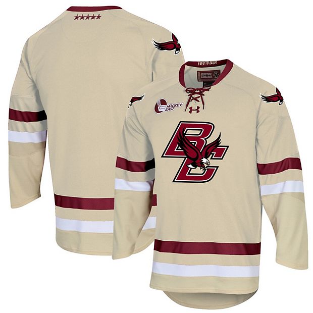 Men's Under Armour Gold Boston College Eagles Replica Team Hockey