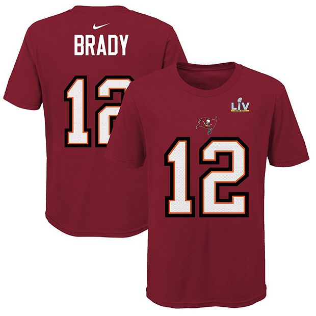 Youth Nike Tom Brady Red Tampa Bay Buccaneers Super Bowl LV Bound