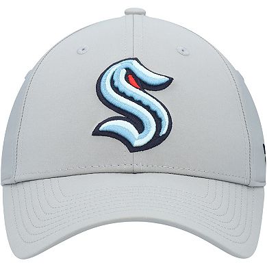 Men's Fanatics Branded Gray Seattle Kraken Core Primary Logo Flex Hat