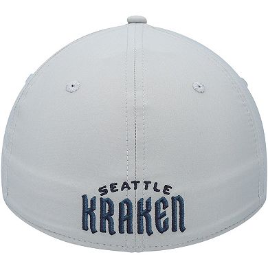Men's Fanatics Branded Gray Seattle Kraken Core Primary Logo Flex Hat