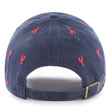 Women's '47 Navy Boston Red Sox Confetti Clean Up Adjustable Hat