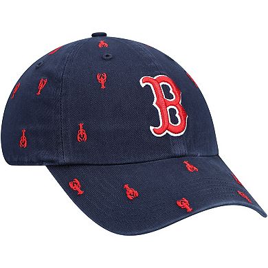 Women's '47 Navy Boston Red Sox Confetti Clean Up Adjustable Hat