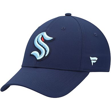 Men's Fanatics Branded Navy Seattle Kraken Core Primary Logo Flex Hat