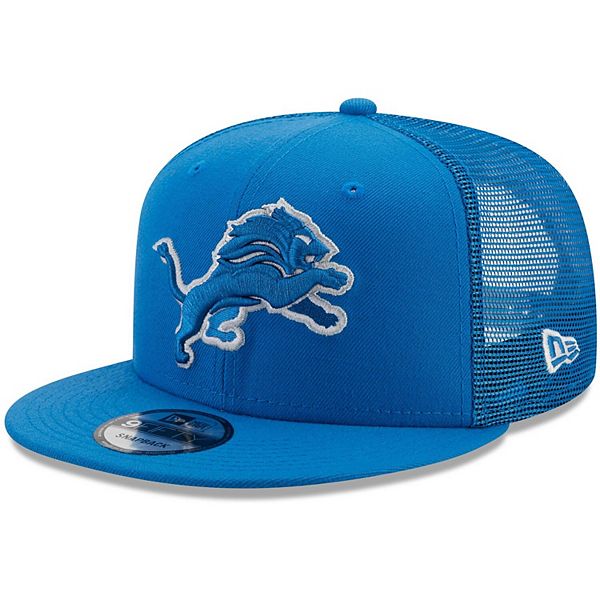 Men's New Era Blue/White Detroit Lions Loyalty Trucker 9FORTY Snapback Hat