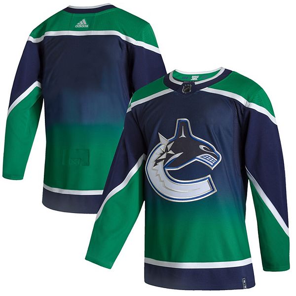 Men's Adidas Kelly Green Vancouver Canucks St. Patrick's Day Authentic Custom Jersey