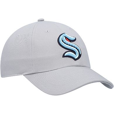 Men's Fanatics Branded Gray Seattle Kraken Primary Logo Adjustable Hat
