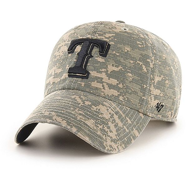 Men's '47 Camo Texas Rangers Phalanx Clean Up Adjustable Hat