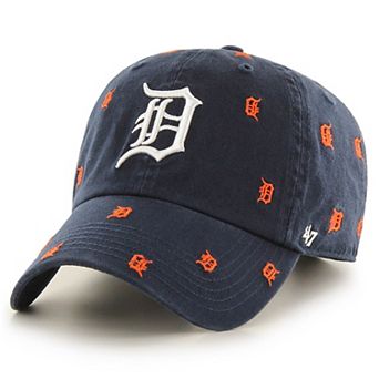 Women's '47 Navy Detroit Tigers Confetti Clean Up Adjustable Hat