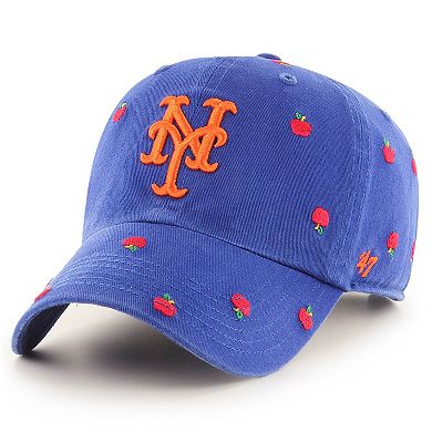 Women's '47 Royal New York Mets Confetti Clean Up Adjustable Hat