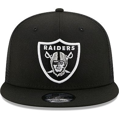 Men's New Era Black Las Vegas Raiders Classic Trucker 9FIFTY Snapback Hat