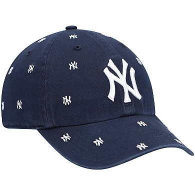 Women's '47 Navy New York Yankees Confetti Clean Up Adjustable Hat