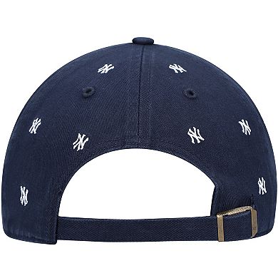 Women's '47 Navy New York Yankees Confetti Clean Up Adjustable Hat
