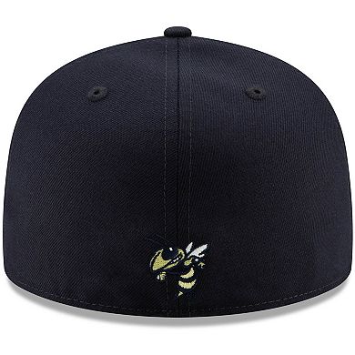Men's New Era Navy Georgia Tech Yellow Jackets Primary Team Logo Basic 59FIFTY Fitted Hat