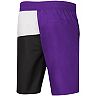 Men's G-III Sports by Carl Banks Purple/Black Sacramento Kings Breeze Color Block Swim Trunks
