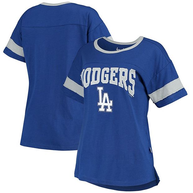 Los Angeles Dodgers MLB Womens Burn Out Sleeveless Top