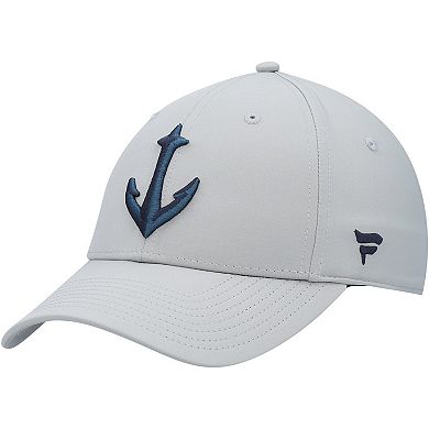 Men's Fanatics Branded Gray Seattle Kraken Secondary Logo Flex Hat