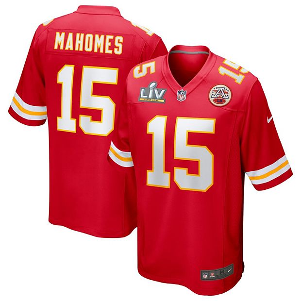 Patrick Mahomes Kansas City Chiefs Mens Red Super Bowl LV Nike Game Jersey